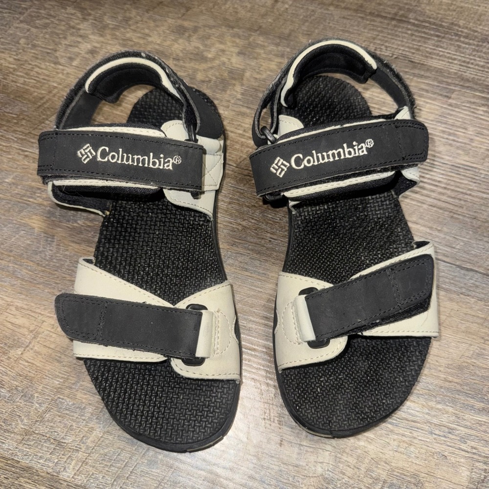Columbia Whidbey Sandals Womens 6 Black Cream Sport Hiking Outdoor Adjustable - Picture 2 of 7